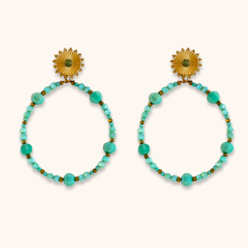 Cora Cirque 18K Gold Plated Earring
