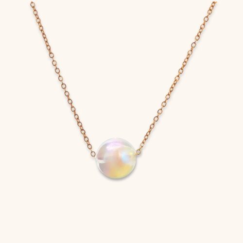 Lune Serein 18K Gold Plated Pearl Pendant Chain